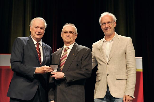 Denis Brière, Marius Thériault et Alain Rochon